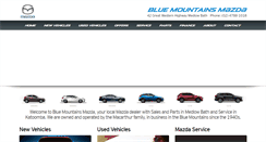 Desktop Screenshot of bluemountainsmazda.com.au