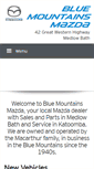Mobile Screenshot of bluemountainsmazda.com.au